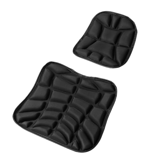 Coussin de selle moto respirant avec structure alvéolée et housse de protection