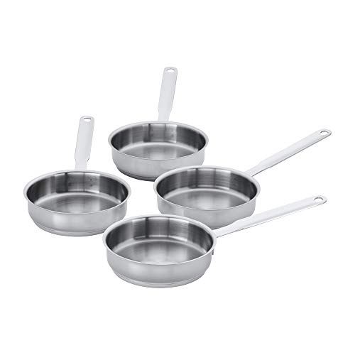 Demeyere Resto Mini Saute Pan Set, Silver, 4-Piece