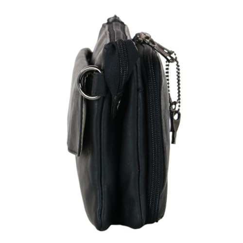 Natasha Concealed Carry Crossbody Purse RFID Full-Grain Leather Handbag with Locking Zippers & Universal Holster2