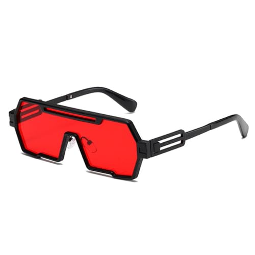 Lunettes de soleil de luxe UV400 surdimensionnées pour une protection maximale avec style punk