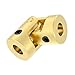Brass Universal Joint Mini Coupling, gimbaI Coupling Easy to Clean for Industrial Accessories 1piece