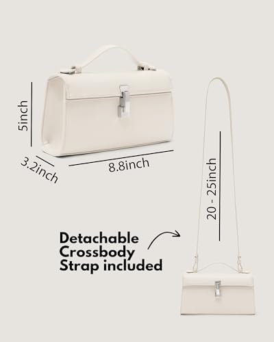 Image of Clutch Purses for Women - Small Purse Top Handle - Evening Bag - Adjustable Crossbody Handbag - Trendy PU Leather