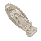 NUOBESTY Kleine Marienstatue aus Kunstharz Katholische Tischgöttinnen Dekoration für Wohnzimmer und Gebetsecke Tragbare Religiöse Harzfigur Als Geschenk und Wohndekoration