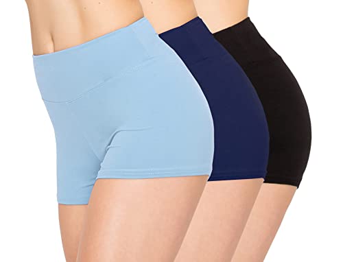 Image of ALWAYS 3 Pack Yoga Shorts - Super Soft Slip Shorts for Women
