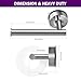 JOMOLA Stainless Steel Toilet Paper Holder, Suction Cup Bathroom Tissue Roll Paper Towel Holder, No Drill Wall Mount Storage for Bathroom, Kitchen, RV, 1 Pack