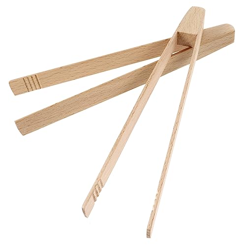 KICHOUSE 2 Pcs Barbecue Tongs Sturdy Food Grilling Clips for Steak Salad and Bread Easy to Clean Comfortable Design for Cooking and Outdoor Bbq