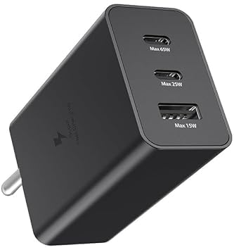 Image of Original 65W 3 Port Multi Port with SuperFast Charging Technology Adapter Compatible for Sam Sung S23 Ultra,S23 Plus,S23,S22 Ultra,S22 Plus,S22,S20FE,A72,A52,A32,F23,F62,M51 (TOY21)