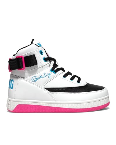 Ewing PATRICK ATHLETICS WOMEN'S 33 HI REBOUND White/Black/Neon Pink 5RBE001-145