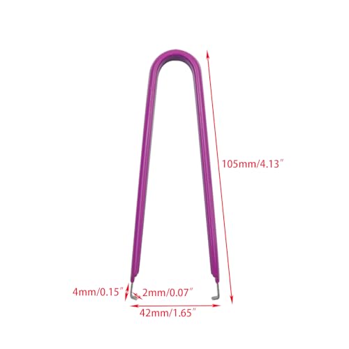 Image of Woogim 4PCS Stainless Steel IC Insulated Extractor Tool IC Chip Puller Extractor Removal Tool for Soldering Extraction Tools with Insulated PVC Handle 105mm Blue Orange Yellow Purple