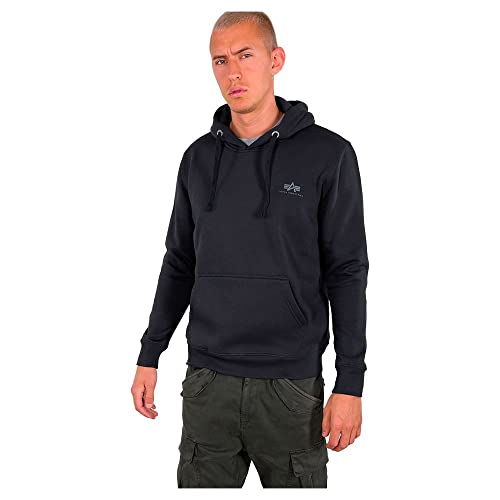 Alpha Industries Herren Basic Hoody Small Logo, Rep.Blue, L – Ansicht 3