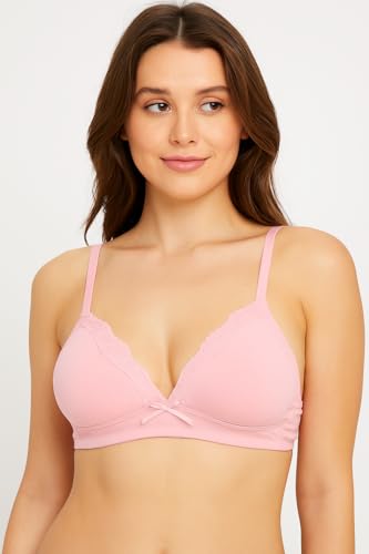Image of Viola's Secret 6 Pack of Color Print T-Shirt Bras B Cup C Cup and D Cup