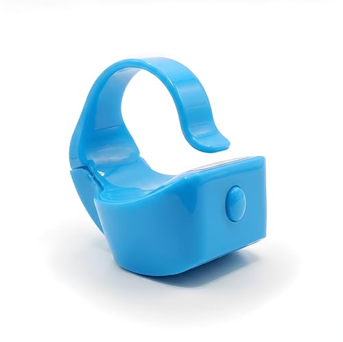 Image of Digital Ring Counter, LCD Display, Finger Tally Clicker for Meditation and Prayer, Ring Style (Pack of 1) (Sky Blue)