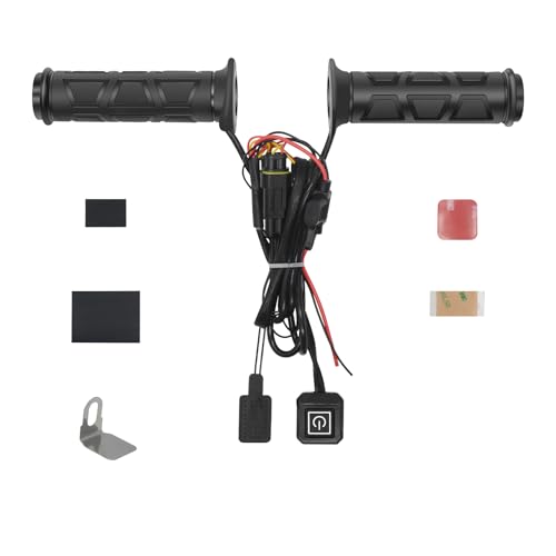 Lock-On Heated Grips ATV, 7/8" 12V Handlebar Heater with Thumb Wa...