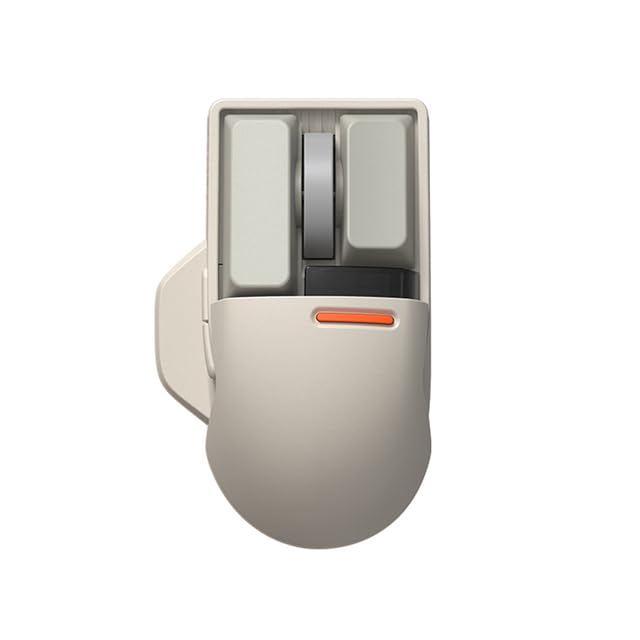 AECOMP - Lofree 2.4G Wireless Mouse OLED Display Screen Three Mode ReСһаrɡеable Gaming Mouse Pc Gamer Mouse Office Laptop Accessories (Grey)