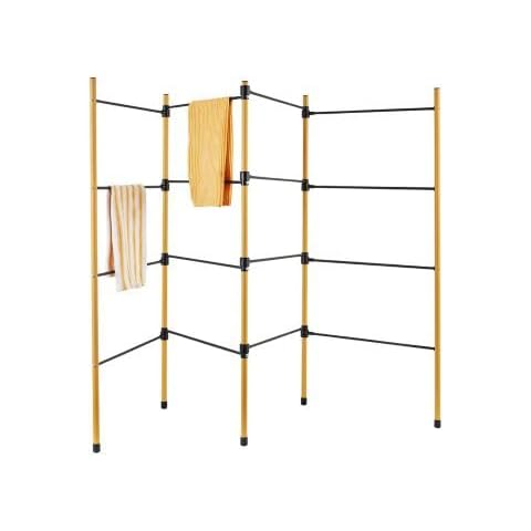 Lakeland 4-Fold Clothes Airer with 8m Drying Space Cover