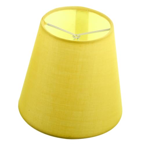 Levemolo Replacement Lampshade Yellow Color Small Lampshade Fabric Material Fit for Various Furniture