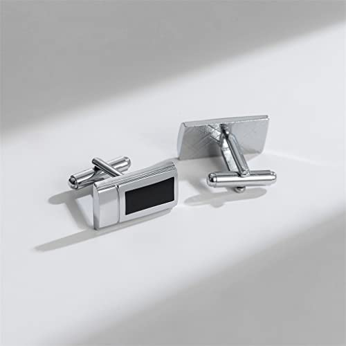 xiukou Manchet Elegante Zakelijke Partij Mannen Zilveren Stropdas Clip Pin Set Casual Das Clip Manchetknopen (Color : A, Size : As the picture shows) - Image 5