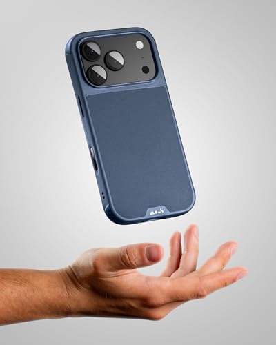 Image of Mous for iPhone 17 Pro Limitless Case, Compatible with MagSafe, Full Camera Protection, Shockproof, Marine Blue