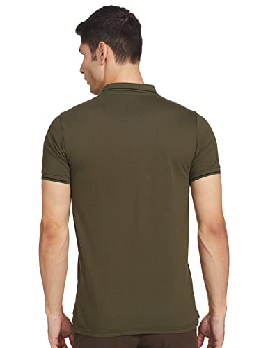 Image of Max Men's Polycotton Half Sleeves Regular Fit Solid Polo T-Shirt