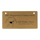 C4187 Treeing Walker Coonhound Crate Tag Personalized with Your Dog's Name