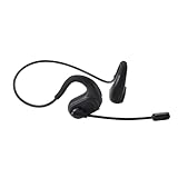 耳をふさがないオープン設計で、周囲の音も聞こえるオープンイヤー型ネックバンド式のBluetooth(R)ヘッドセットです。 Bluetooth接続によりワイヤレス通話が可能。Web会議中にちょっとした用事で席を立つ際など、パソコンやスマートフォンから離れても通話が途切れず快適に使えます。 耳をふさがないオープンタイプで、スピーカーの音を空気を通して鼓膜に伝える空気伝導型のため、長時間の装着でも耳への負担が少なく、ストレスなく使えます。 フック部分に柔らかいシリコン素材のネックバンドを採用している...
