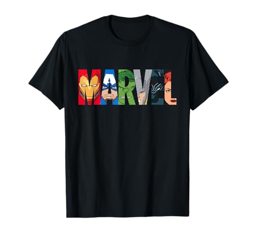 Marvel Logo Avengers Super Heroes T-Shirt