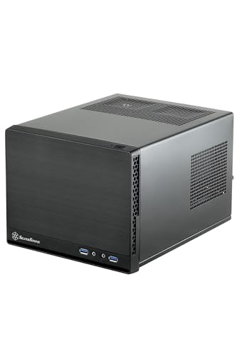 Silver Stone SilverStone (シルバーストーン) SUGO シリーズ Mini-ITX 対応 キューブ型 PCケース メッシュ フロントパネル ブラック SST-SG13B 【 日本正規代理店品 】