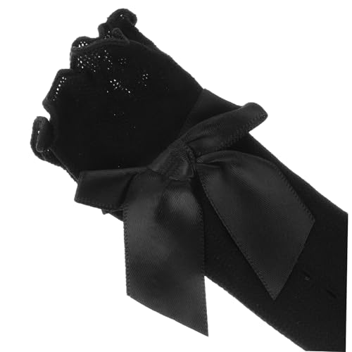 Wakauto 4pairs Boys Girls Striped Socks Lace Ruffles and Girls Socks for Casual Formal Outfits3