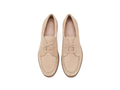 Image of Cole Haan Women's Stassi Oxford, Birch Beige Suede, 9-B US
