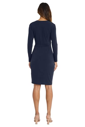 Maggy London Women's Long Sleeve Wrap Dress3
