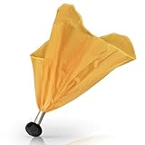 TEYS Professional Weighted Referee Flags - Yellow Lacrosse Flags & Football Penalty Flags with Black Tip | Heavy-Duty Professional - Long Lasting Officiating Gear