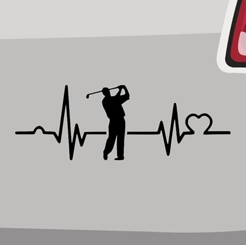 Adesivo con battito cardiaco del golfista, colore
