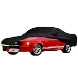 YIXIN Waterproof Car Covers for 1964-1973 Ford Mustang Car Cover 190T Covers Customer Fit 100% Waterproof Windproof Strap & Double Door Zipper Up to 190” L (Ford Mustang: (1964-1973))