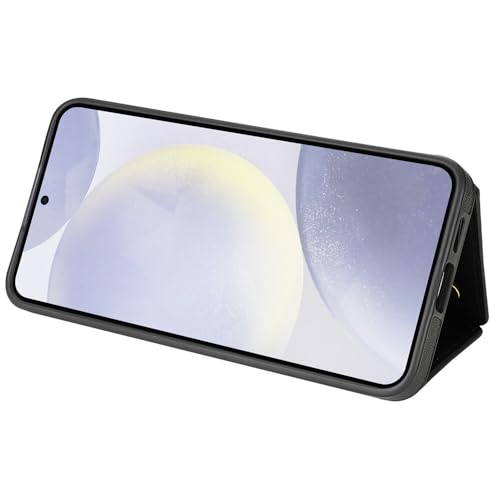 Coque Samsung S24 Plus violette anti-rayure avec rabat magnétique et range-carte - 5