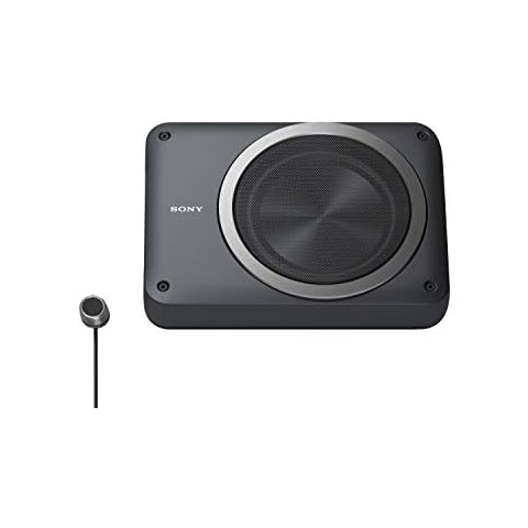 Sony XS-AW8 | Kompakter Aktiv Power Subwoofer | 160 W max. Ausgangsleistung | schlankes, schickes 8" Aluminiumgehäuse | Aktiv-Woofer mit Fernbedienung Cover