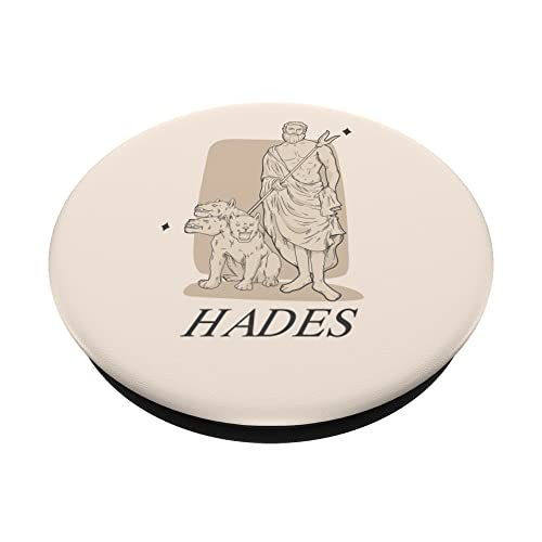 Hades Greek Mythology Pastel Greek God PopSockets Swappable PopGrip, Black - Image 2