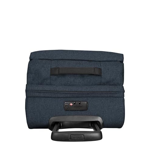 Image of EASTPAK Tranverz S - 42L Small Soft Sided Cabin Sized Luggage, Dual Compartments, TSA Lock, Compression Straps & Smooth Inline Wheels, Triple Denim