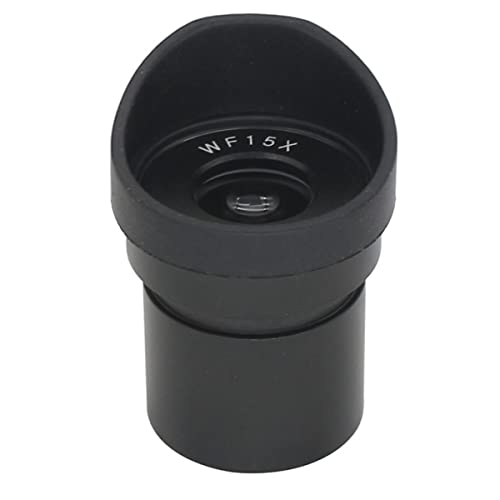 Microscope Stereo Microscope Eyepiece WF5X WF10X WF15X WF20X Optical Lens, Mounting Diameter 30mm Or 30.5mm with Rubber Eye Cups(WF15X-15-30mm)