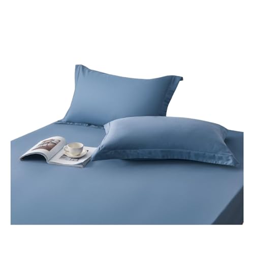 Bed Pillow Protector Bed Cover Bed Cases 29X19inch Queen Size Soft Cotton Deep Sleep 9 Colors for Choice 1pc/Pack (Dark Blue)