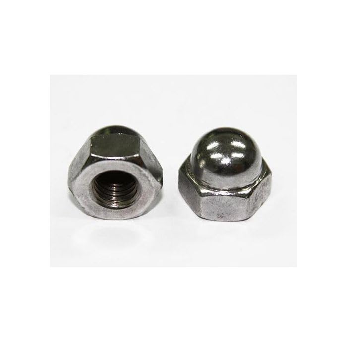 M5 Cap Dome Nut, Mild Steel, 5mm Size, 0.8mm Pitch, Pack of 10-image-45