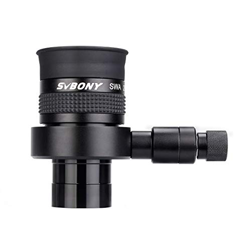 Svbony SV152 Ocular 1.25 Pulgadas Ocular Iluminado Ajustable 20mm Telescopio Ocular 70 Grados para Adquirir Objetivo Alinear Buscador y Astrofotografa