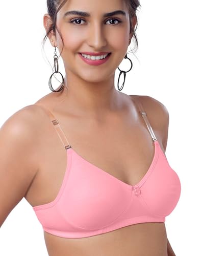 Image of Brida Breathable Cotton Non-Padded Transparent Bra - Comfortable, Stylish, and Lightweight Lingerie for Women - Monica