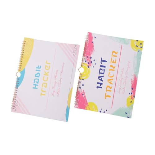 Uonlytech Undated Habit Tracker Planner 2 Pack Monthly Habit Trac...