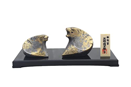 竹中銅器 2022年 干支 寅年 彫刻家 三枝 惣太郎 作 伝統美術工芸品 サイズ:大:高さ5.2×幅6×奥行4.5cm 小:高さ4×幅5×奥行4cm