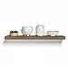 Lewis Hyman, InPlace Shelving, Floating Shelf with Invisible Brackets, 10.2' D x 35.4' W x 2' H, Rustic Wood, 9602048E