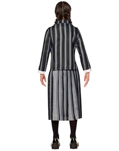 Disfraz infantil uniforme Wednesday Addams miniatura 2