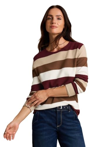 TOM TAILOR Damen Strickpullover mit Rundhalsausschnitt – Ansicht 1