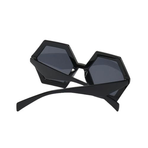 Lunettes de soleil rétro polygonales femmes tendances dégradées