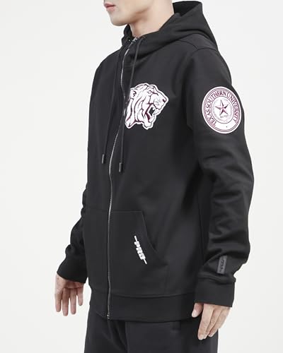 Image of Pro Standard Mens College Classic Chenille Cotton Double Knit Full Zip Hoodie