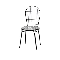 Siena Garden Como Stapelstuhl, matt-schwarz/dunkelgrau